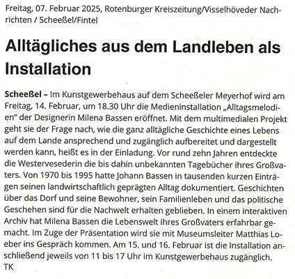 Alltägliches aus dem Landleben